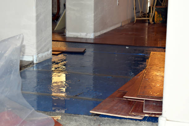 Professional Water Damage Restoration technician working in Rensselaer, NY